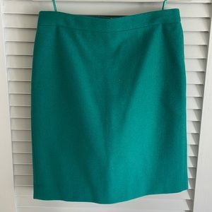 JCrew turquoise wool skirt